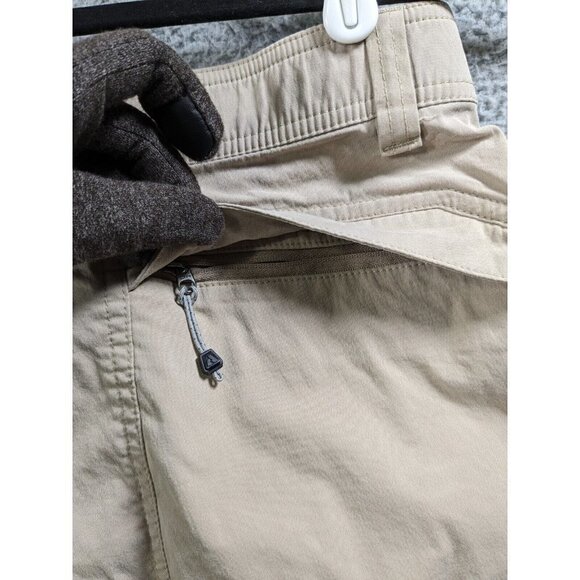 Eddie Bauer First Ascent Shorts Mens 30 Cotton Nylon Stretch Cargo Trail Beige - Picture 15 of 16